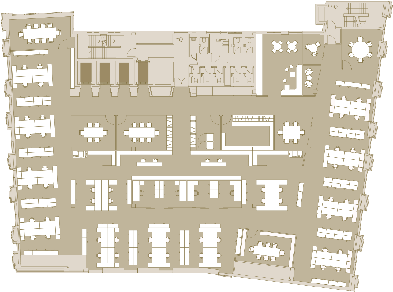 Legal multi-tenant space plan